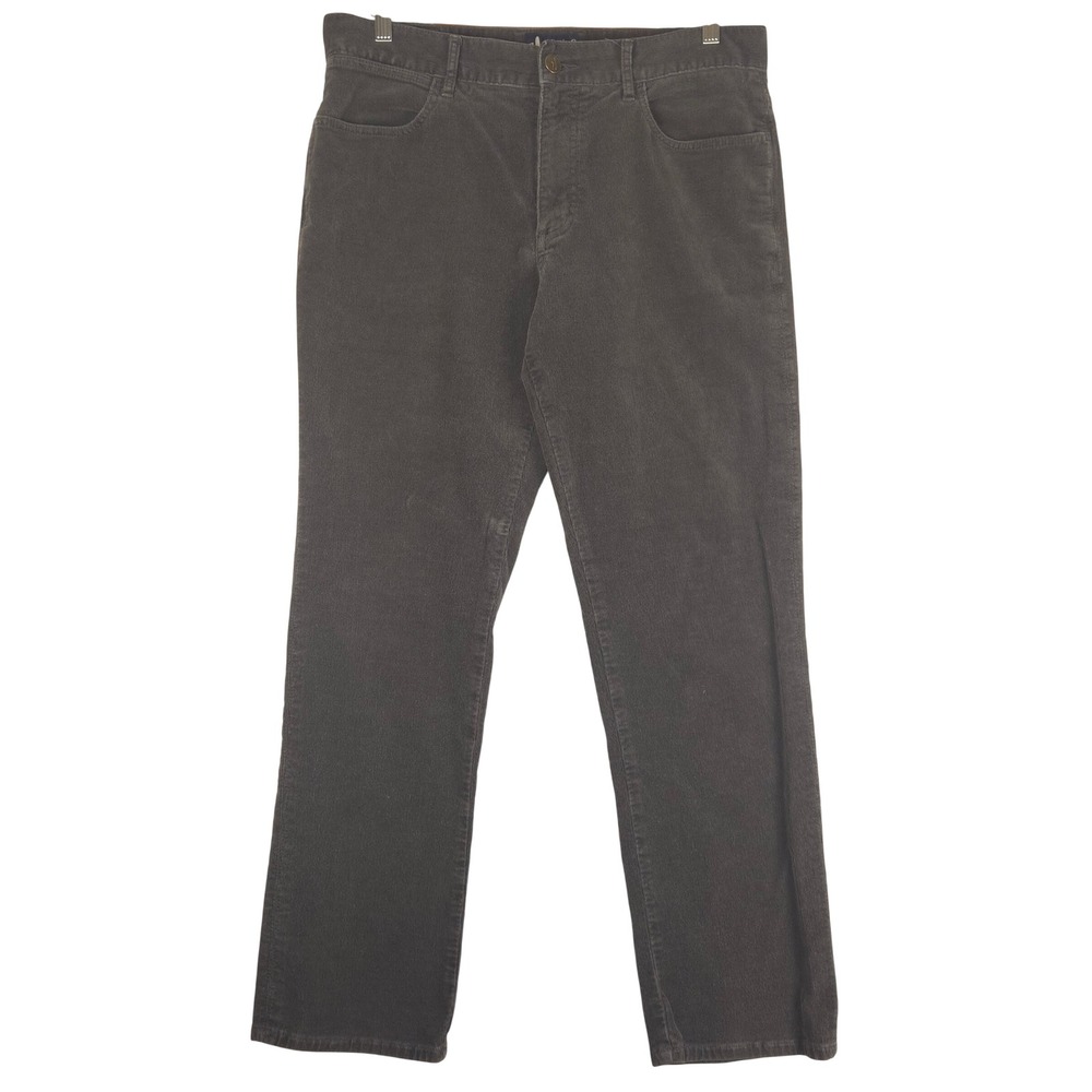 Johnnie-O Men Pavement Gray Corduroy Pants JMPA1040BF 35x32 (Fits 35x31)